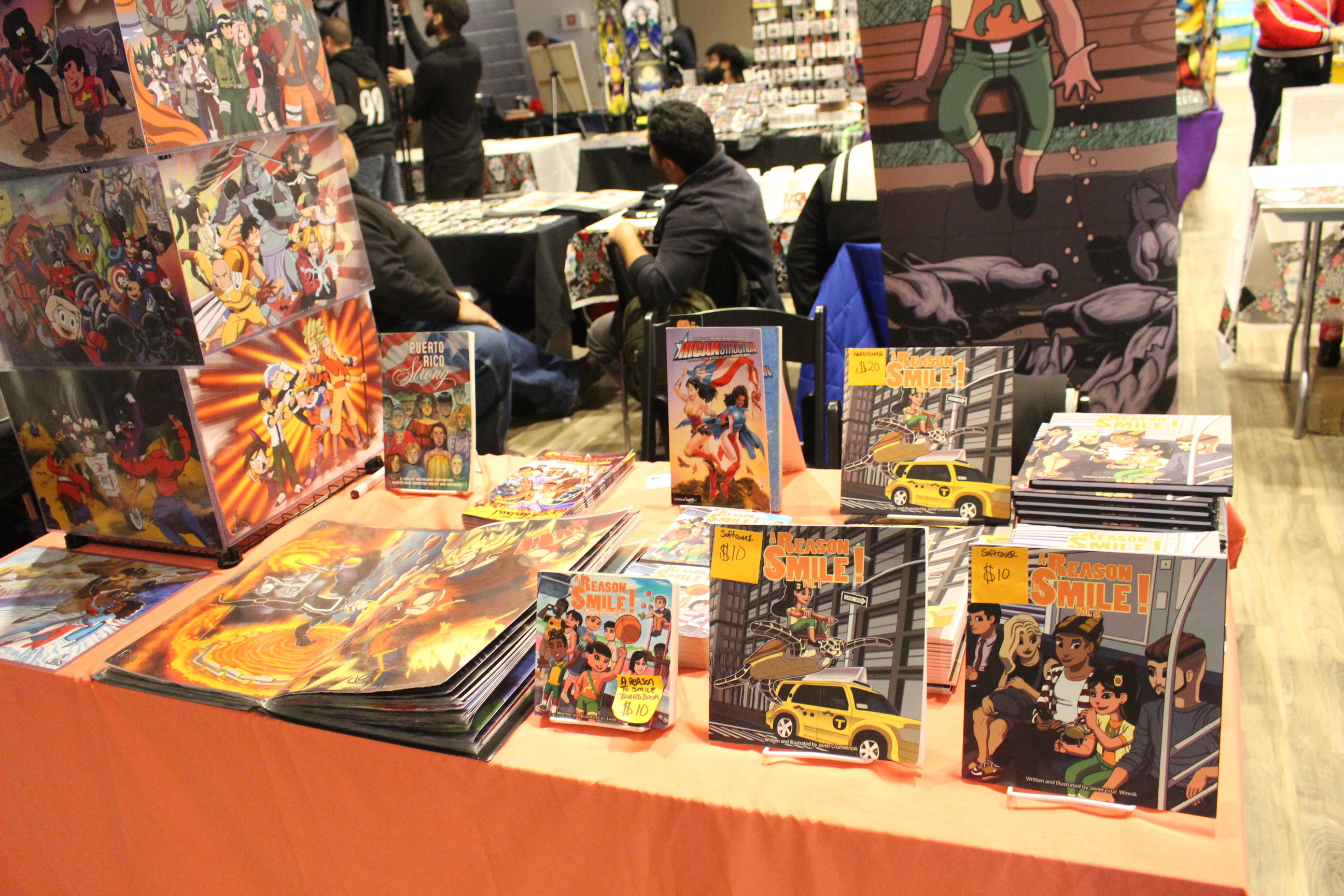 Comics for sale during the 2019 NerdTino Expo in North Philadelphia. Photo: Jensen Toussaint/AL DÍA News. 