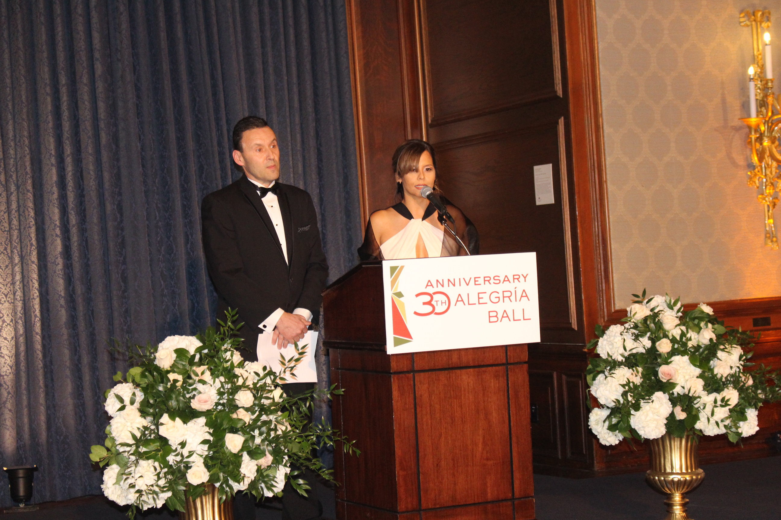 Jennifer Rodriguez, President & CEO of the Greater Philadelphia Hispanic Chamber of Commerce and Lou Rodriguez, chairman of the Greater Philadelphia Hispanic Chamber of Commerce during the 2020 Alegría Ball on Feb. 20. Photo: Jensen Toussaint/AL DÍA News. 