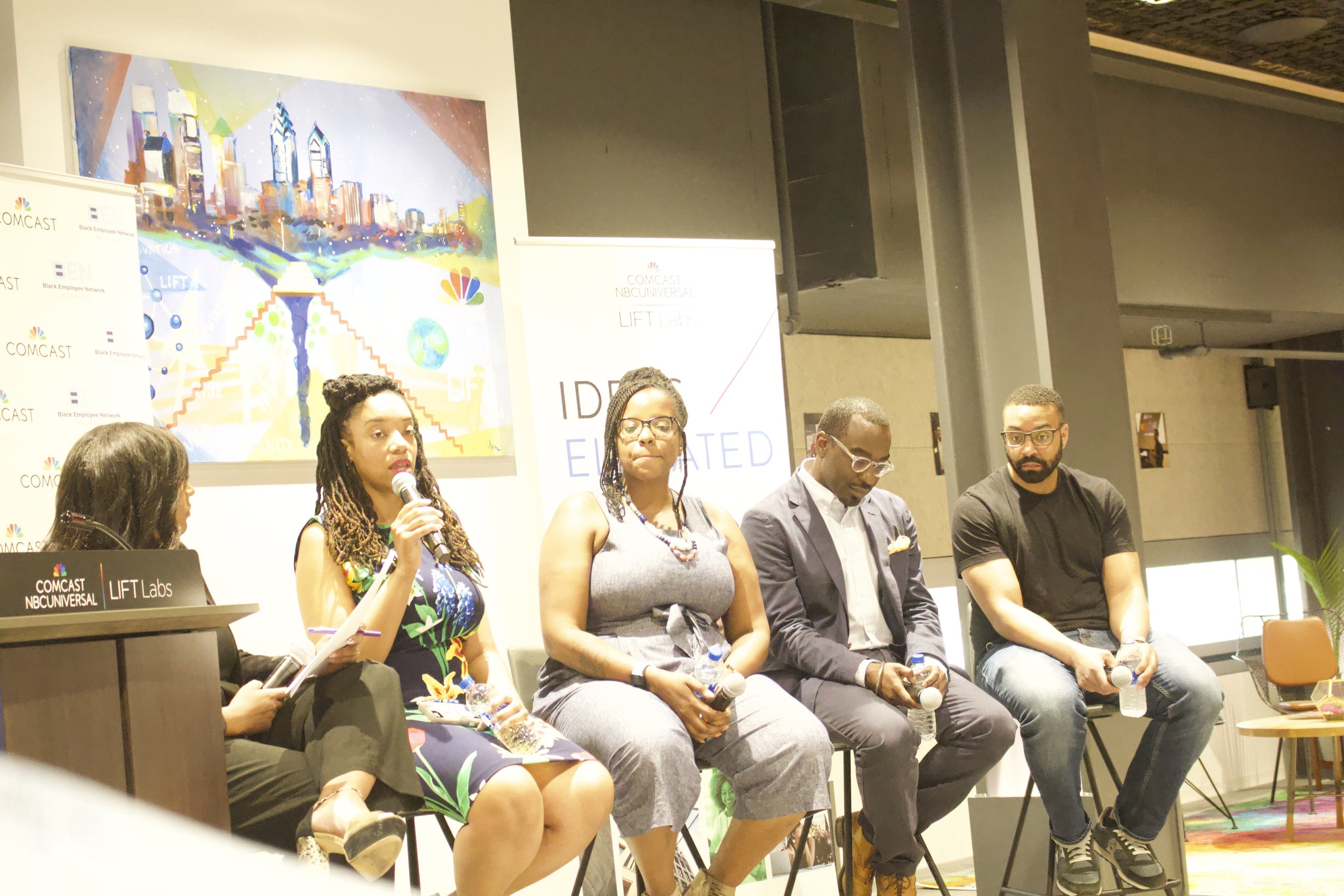 Local leaders working to diversify the tech community in the city. Photo: Jensen Toussaint