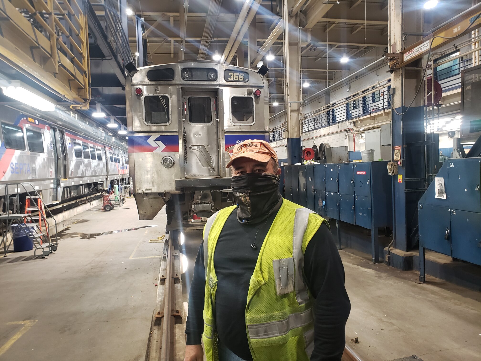 Juan Torres Lopez, 1st Class Electrician, 2 ½ years of service. Photo by SEPTA