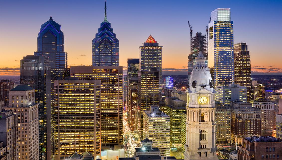 Think Stock Photo of Philadelphia landscape. 