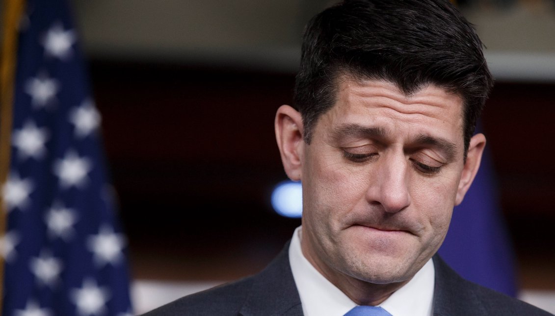 The speaker of the United States House of Representatives, Paul Ryan, offers a press conference at the Capitol in Washington DC (United States) on April 11, 2018, where he confirmed through his office that he will not stand for re-election in November, as several local media had advanced. EFE / Shawn Thew