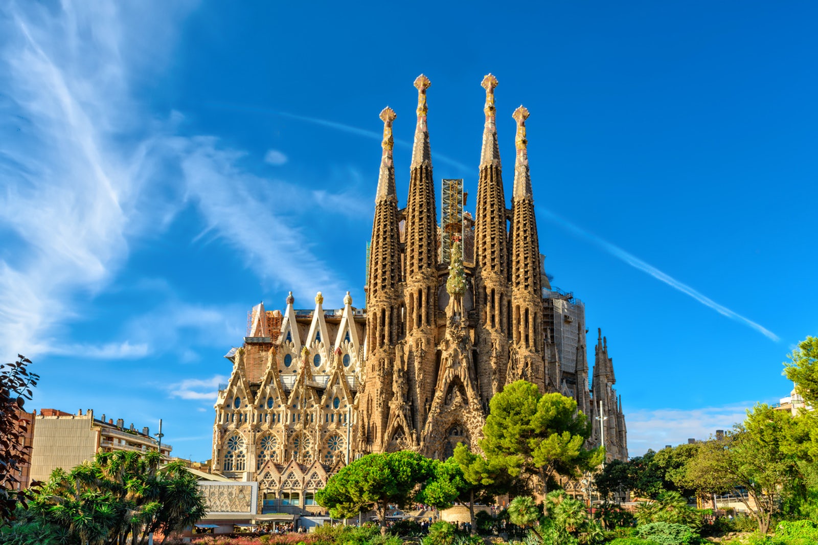  Basilica of the Sagrada Familia. Archive image.