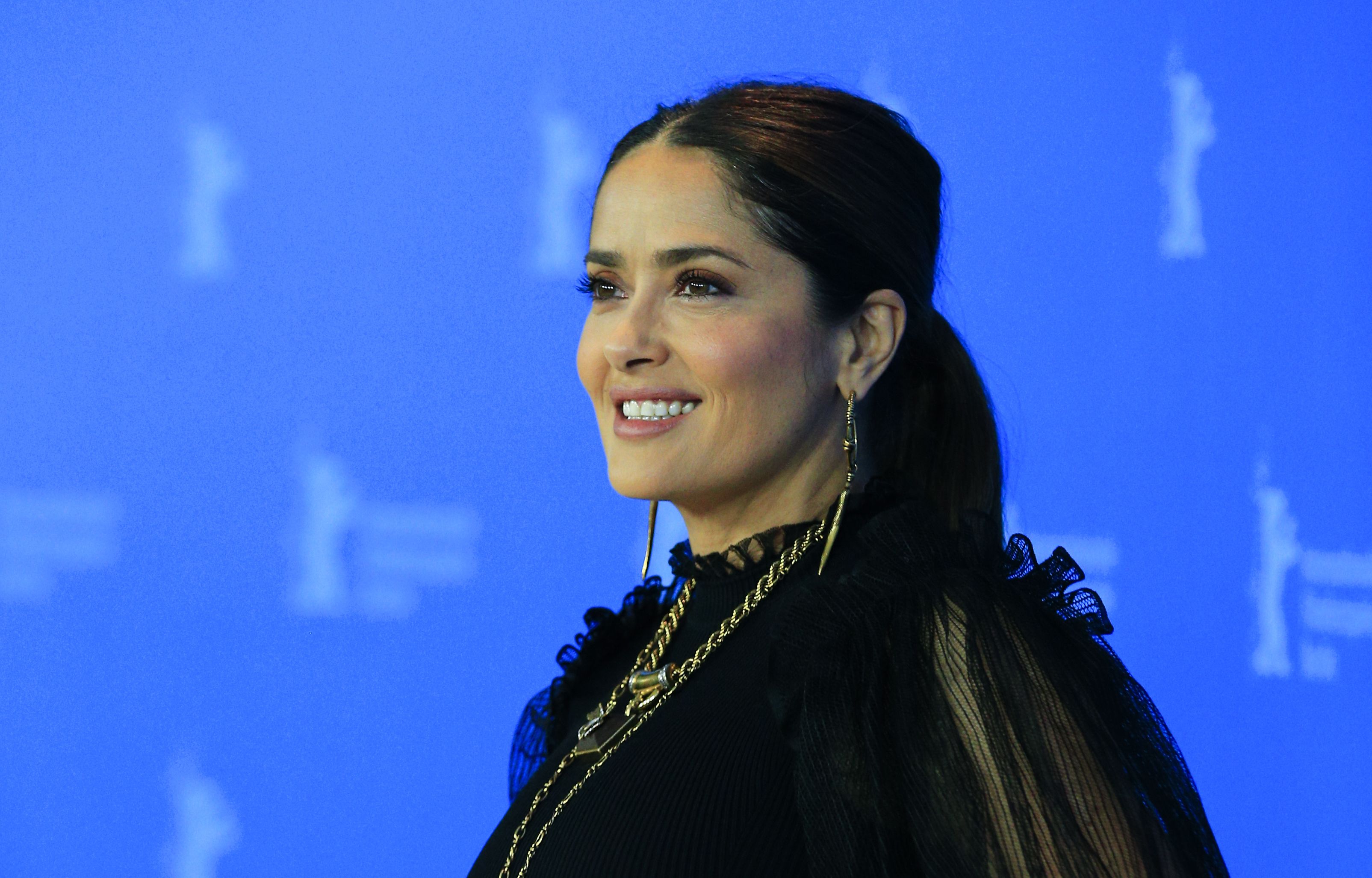 Mexican actress Salma Hayek celebrated her 55th birthday. File image.