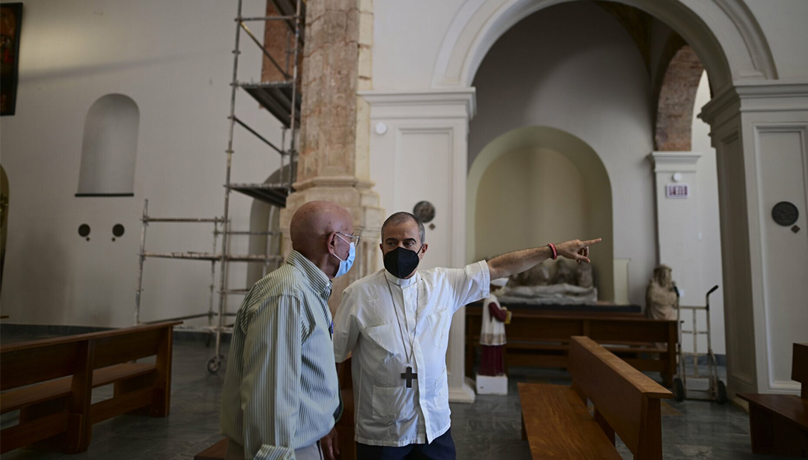 La Iglesia de San José se inaugurará el 19 de marzo después de un proceso de restauración tan complejo como revelador. Photo: AP