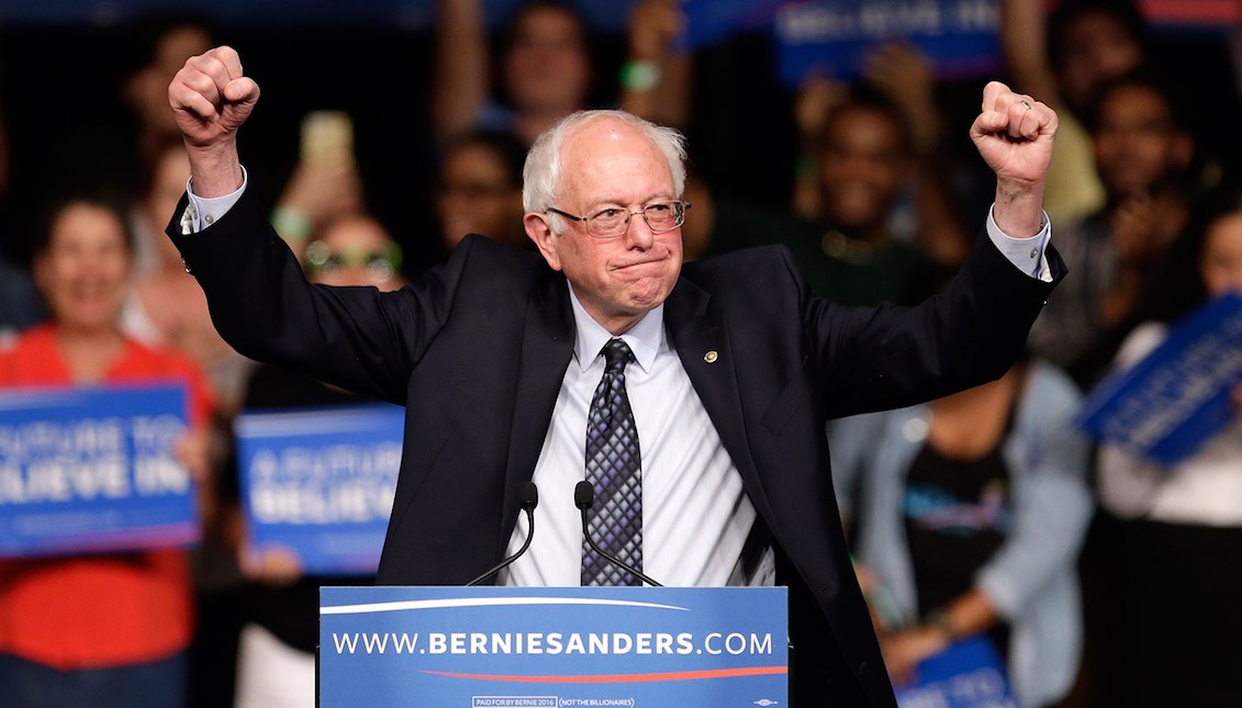 Bernie Sanders during his 2016 presidential campaign. Photo: AP/Alan Diaz