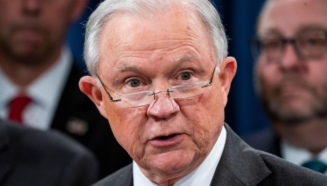 The president of the United States, Donald Trump, announced on Wednesday, November 7, 2018, the departure of the country's attorney general, Jeff Sessions, who submitted his resignation from the position at the president's request. EFE/Jim Lo Scalzo