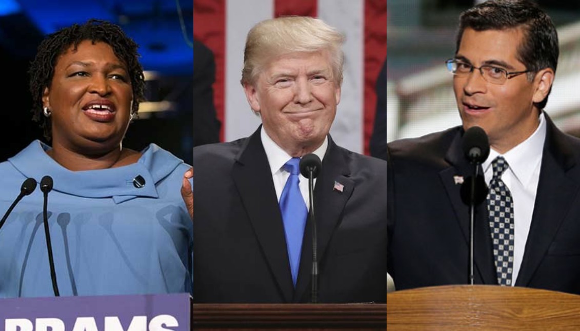 La candidata por la gobernación de Georgia, Stacey Abrams, y el Fiscal General de California, Xavier Becerra, darán la respuesta de la oposición al discurso del Estado de la Unión de Donald Trump.