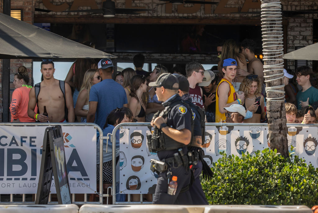 College students in the South Florida area celebrate 'Spring Break'. FJoe Raedle / Getty Images.