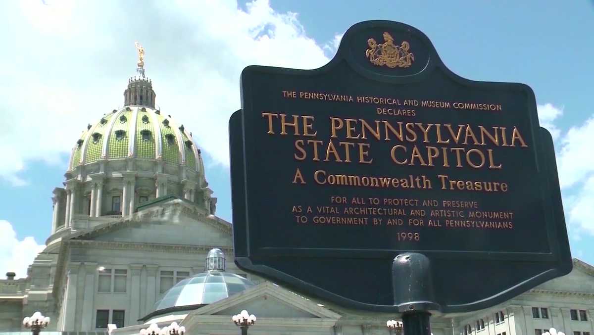 The Freedom to Stay town hall was held on April 16, 2020. Photo: WTAE-TV
