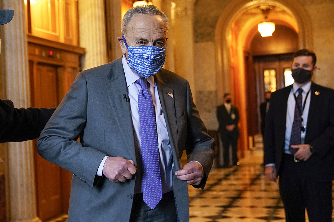 The Senate version of the American Rescue Plan Act now goes back to the House for final passage before going to the president's desk. Photo: Susan Walsh/AP