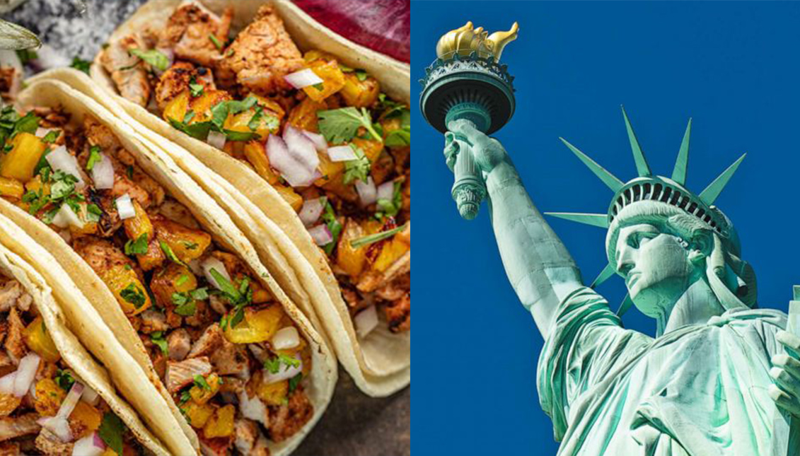 Deliciosos tacos al Pastor en la ciudad de las hamburguesas y el pastrami. Photo: Getty Images
