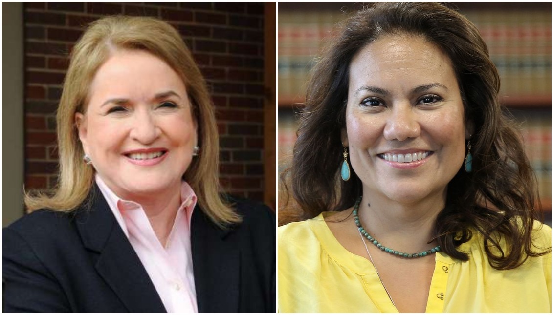 Sylvia Garcia (L), and Verónica Escobar are the two Latina women who with 60% of the votes have become the next candidates for the Texas Congress.