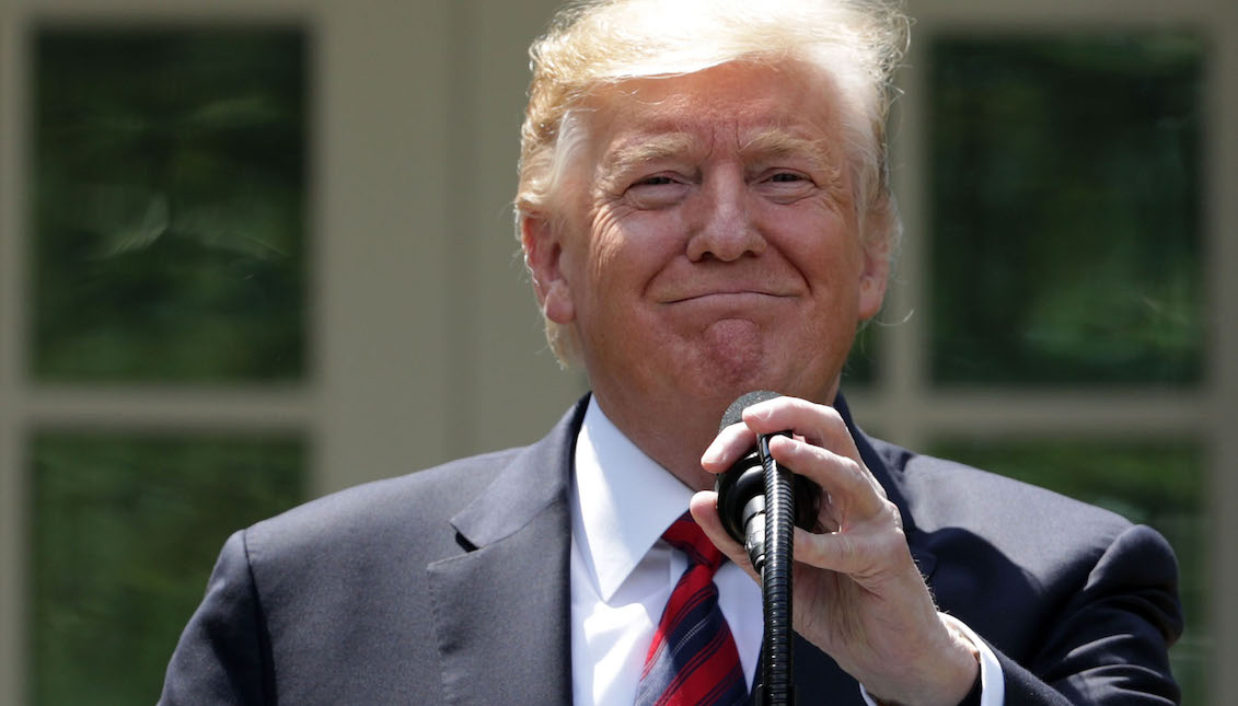 WASHINGTON, DC - MAY 16: U.S. President Donald Trump speaks during a Rose Garden event on immigration at the White House May 16, 2019, in Washington, DC. President Trump unveiled his plan with a major change on who will be allowed to immigrate to the United States of America. (Photo by Alex Wong/Getty Images)