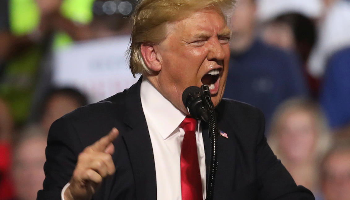 President Trump mocks the #MeToo movement and Senator Elizabeth Warren during a political rally in Montana on Thursday, July 5, 2018.