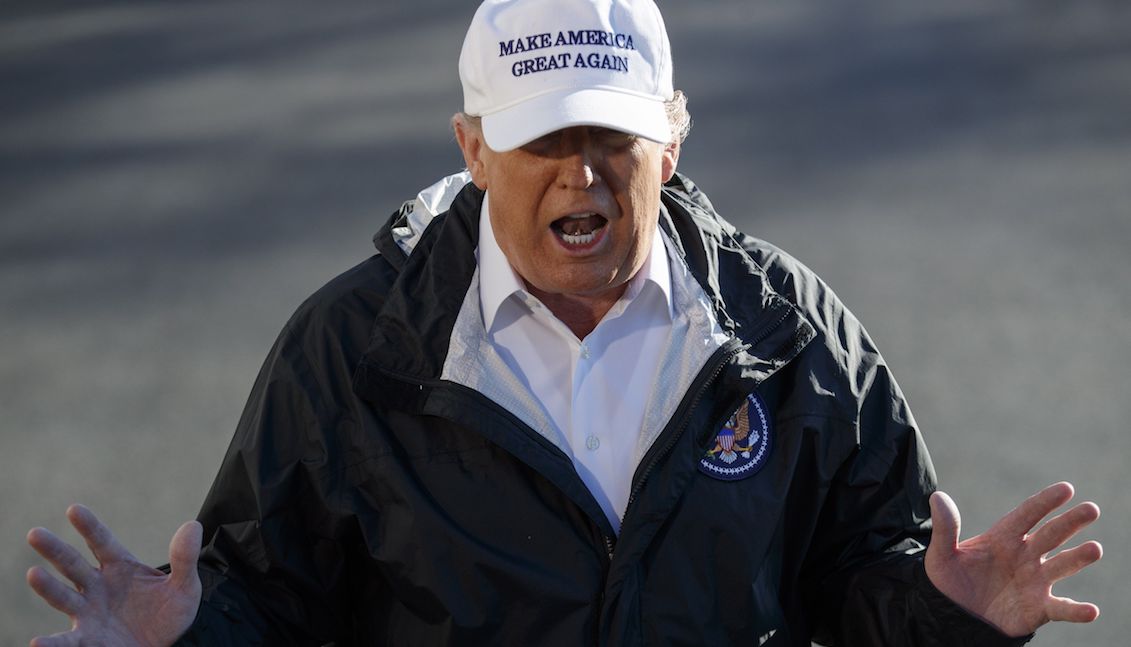 The US president, Donald Trump, addresses the media before boarding the Marine One at the White House, in Washington DC (United States), on January 10, 2019. Trump visits the Mexican border in full campaign in favor of the construction of the border wall and in the middle of the partial administrative closure arisen before the refusal of the democratic opposition to accede to its financing. EFE / Shawn Thew