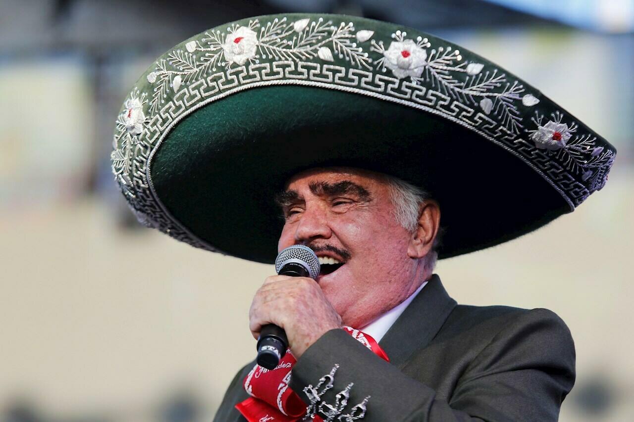 Mexican singer Vicente Fernandez. File image.