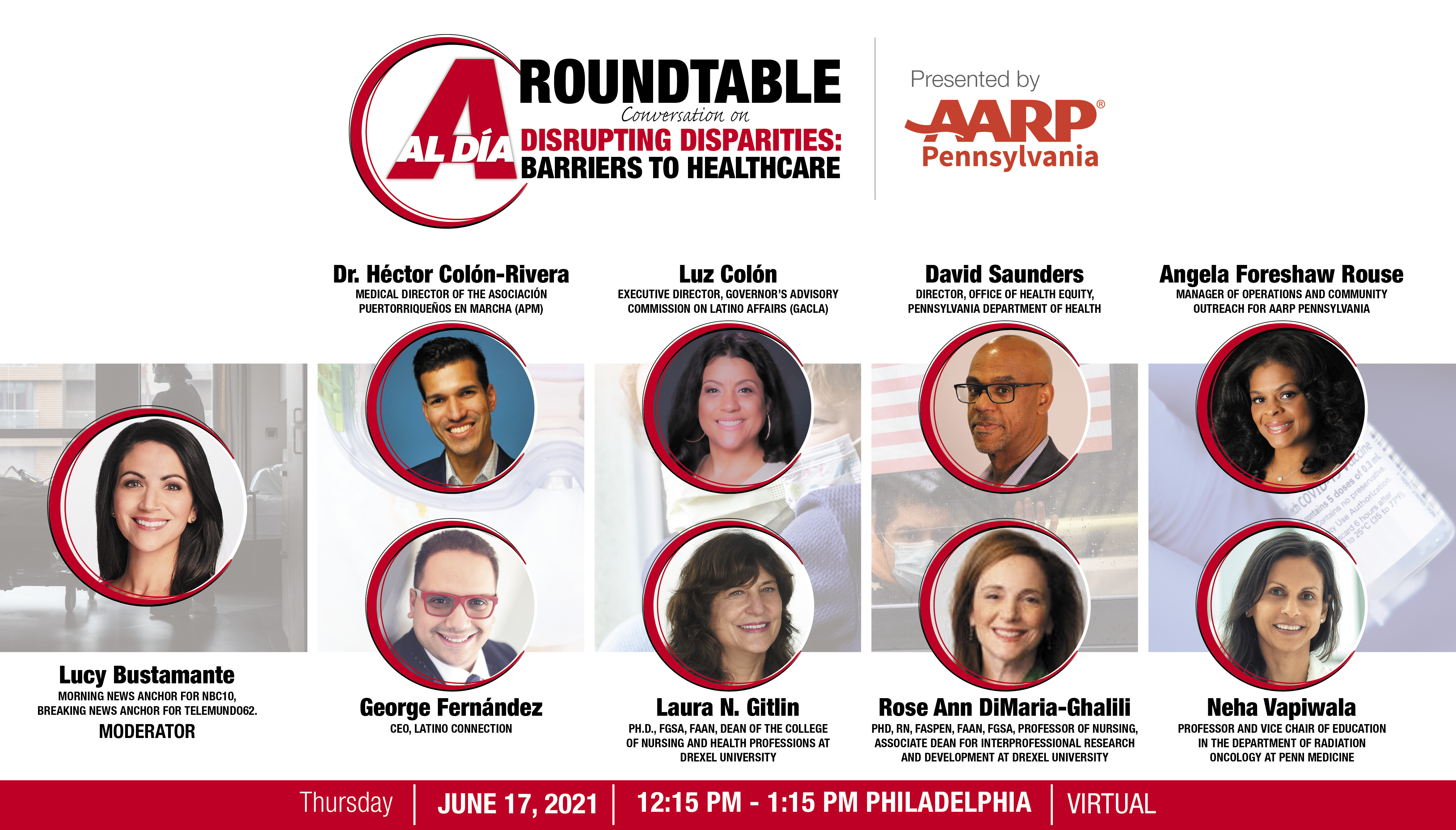 The AL DÍA Roundtable: Disrupting Disparities - Barriers to Healthcare took place on June 17. Photo: AL DÍA News. 