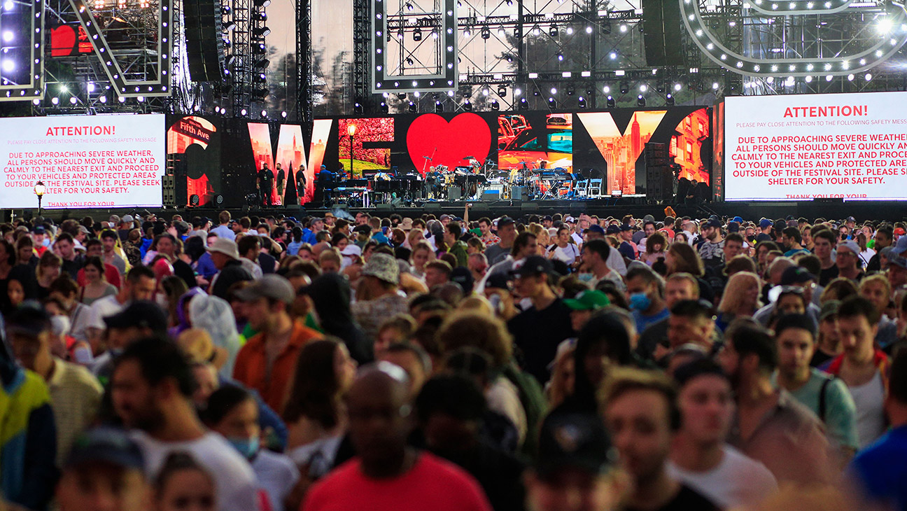 The concert "We love NYC: The homecomming" was canceled due to hurricane threat. Getty Images.