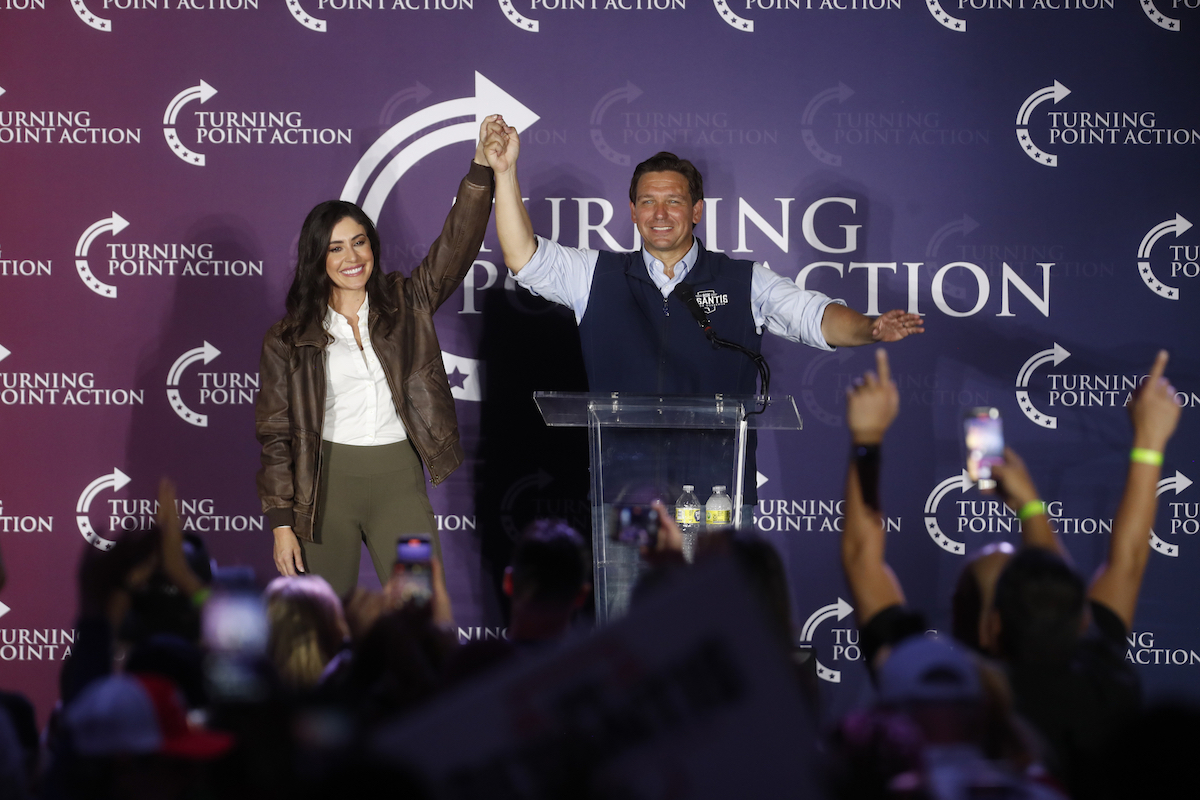 Pictured: Anna Paulina Luna and Florida Governor Ron DeSantis