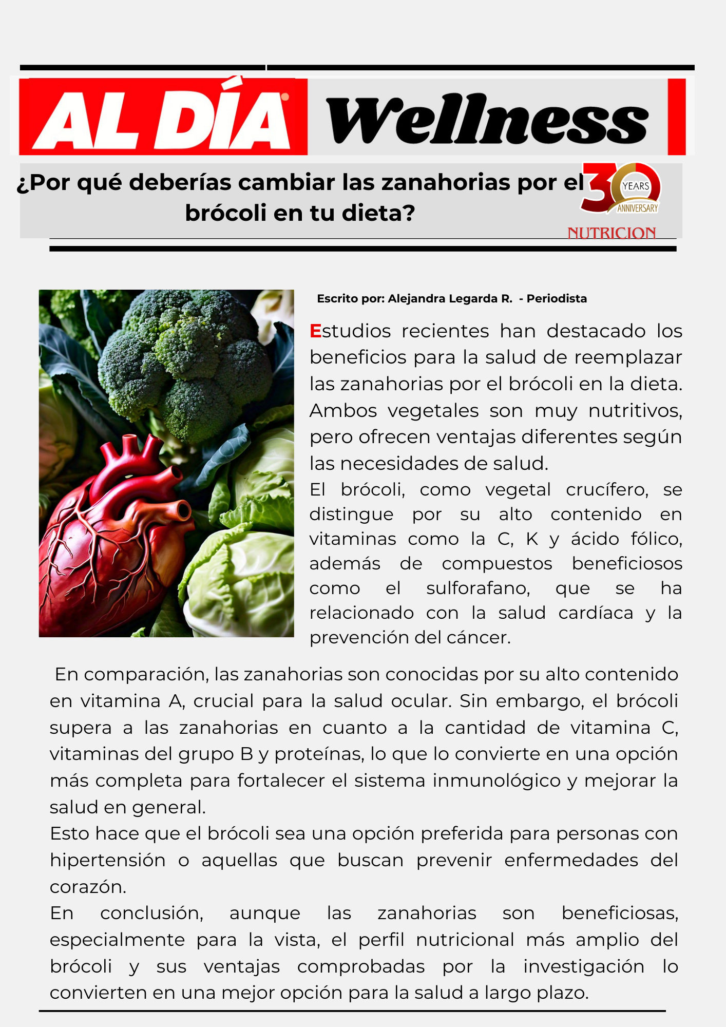 Brocoli y el corazon