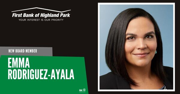 Emma Rodríguez-Ayala, Board Member at First Bank of Highland. Photo: First Bank of Highland.