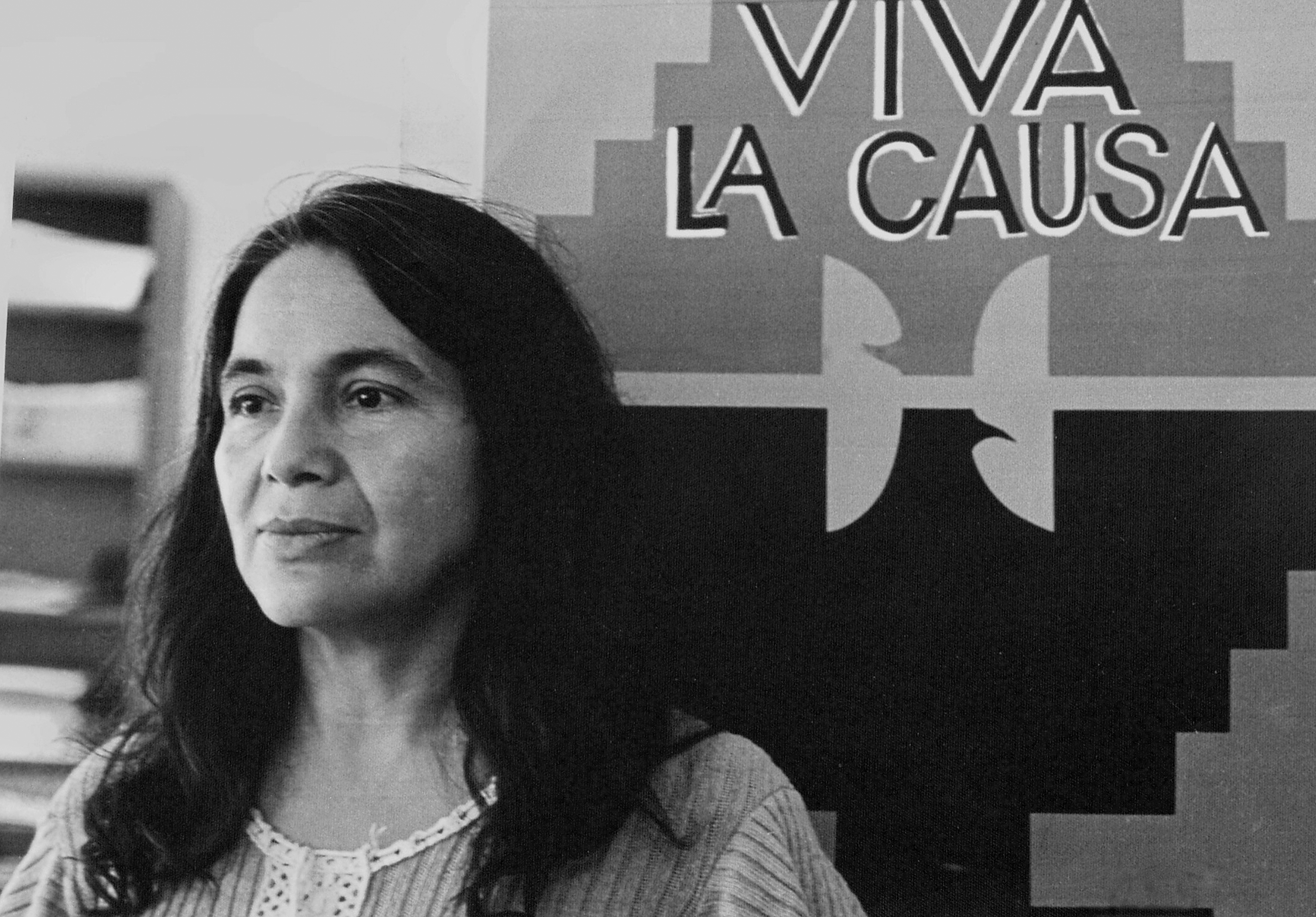 Dolores Huerta at UFW headquarters.