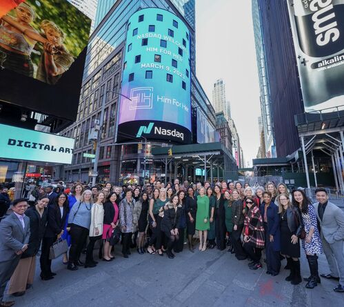 Non-profit Him For Her selected to close the markets to highlight their work in accelerating diversity on for-profit boards. Photo: Nasdaq LinkedIn Profile.