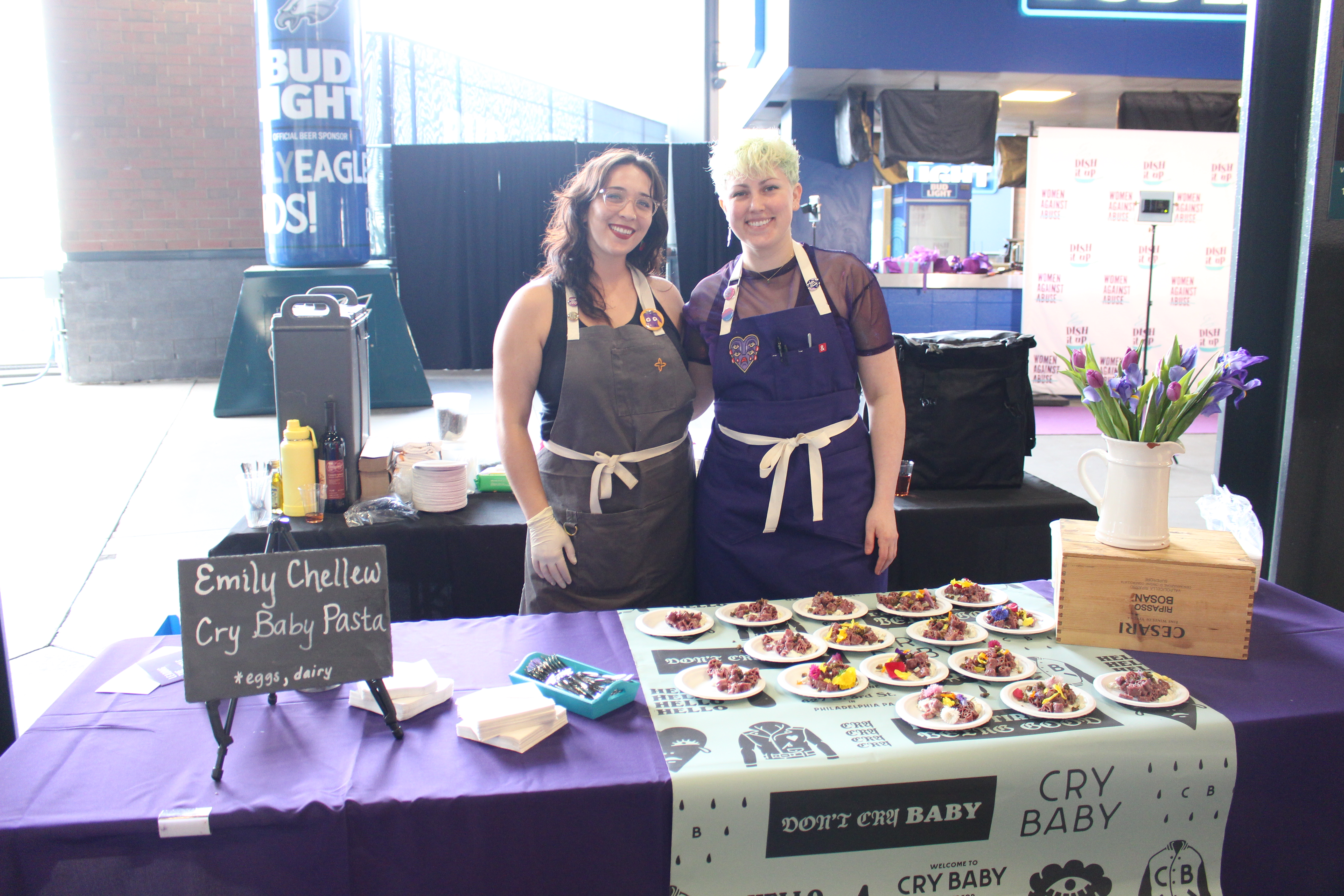 Cry Baby Pasta was one of the several participating restaurants of the 2022 Dish It Up chef competition. Photo: Emily Leopard-Davis/AL DÍA News.