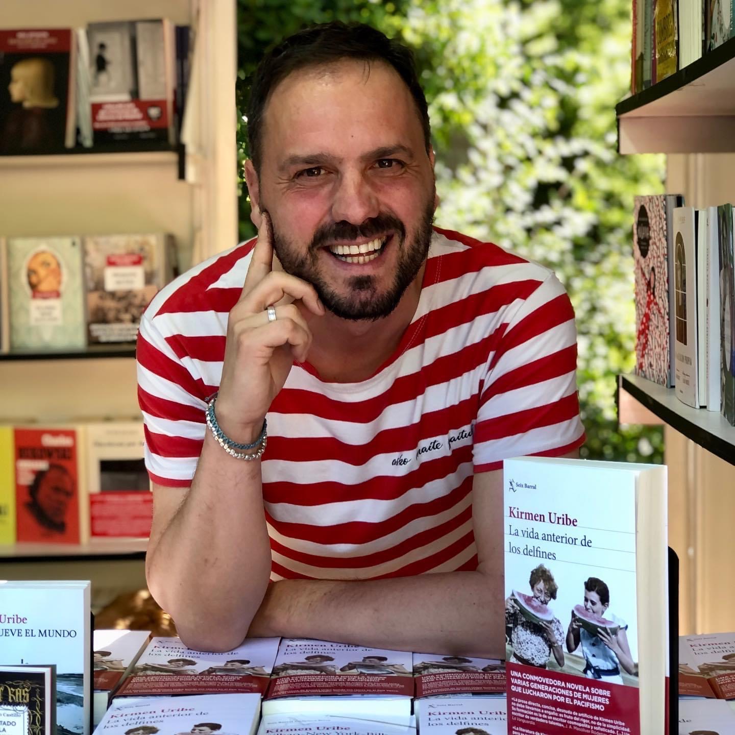 Spanish writer Kirmen Uribe at the Madrid Book Fair, June 2022. Photo courtesy of the author. 