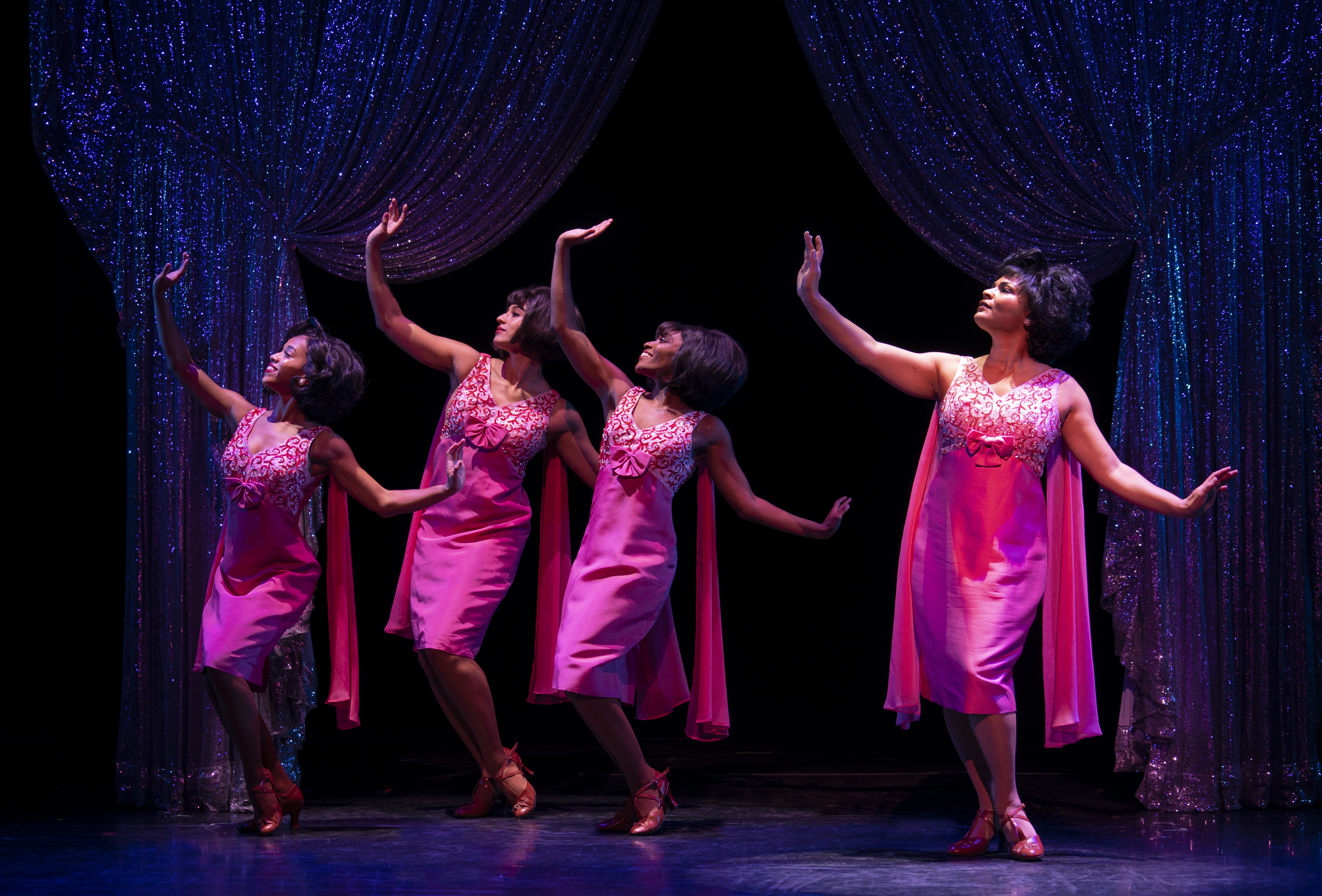 (From L to R) Jamary A. Gil, Sarah Sigman, Rosharra Francis and Danielle Herbert. Photo: Joan Marcus.