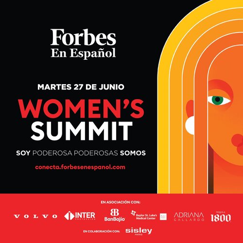 Promotional graphic of the Forbes en Español Women’s Summit. Image: Forbes.