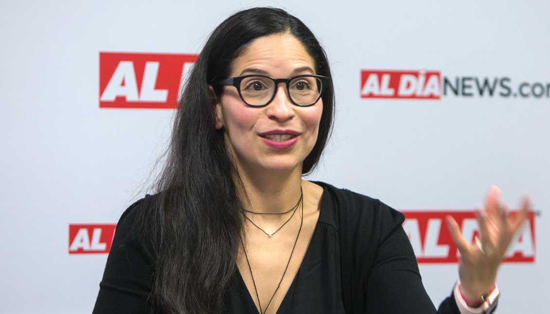 Irene Contreras, International Professional Program graduate from The Welcoming Center for New Pennsylvanians. Photo: Sam Laub / AL DÍA News